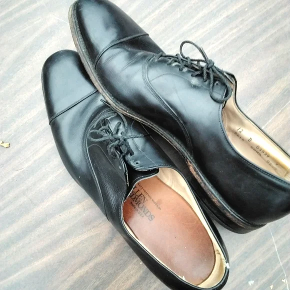 Allen Edmonds black shoes. Size 12d? Allen Edmonds Carlyle Calfskin Black - Sherman Brothers Inc main image 2